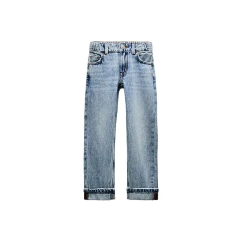ZARA Blue Unisex Jeans ZARA Синие Унисекс Джинсы