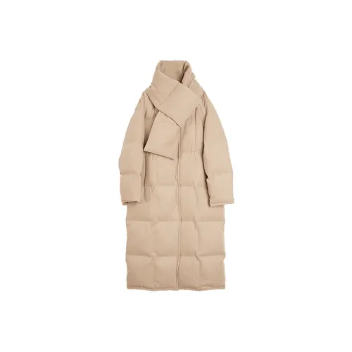 ELLE Темно-коричневый женский пуховик