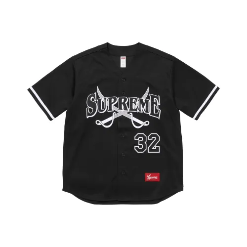 Supreme FW25 WEEK1 Swords бейсбол Джерси Бейсбольная куртка Унисекс