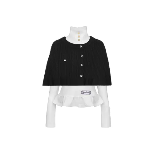 REMOULD TWISTED Жареное тесто Плащ Шаль+Водолазка Рюш Топ Женские Трикотаж