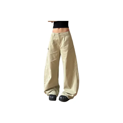 CASTLE WOODS Хаки Женские Джинсы