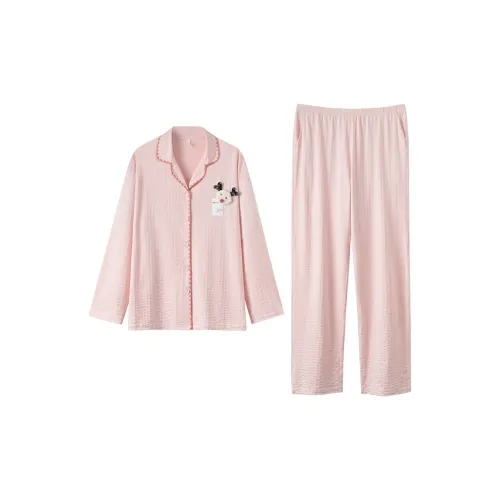 Qin Jing Светло-розовый Женский комплект пижам