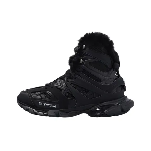 Balenciaga Track Hike High Топ Толстая подошва Кроссовки Женские Черные