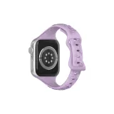 Лаванда Маленькая Круглая Подвеска Застежка-бабочка Силиконовый Ремешок