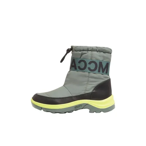 Stella McCartney Термозащитные водонепроницаемые высокие зимние сапоги для детей зеленые детские