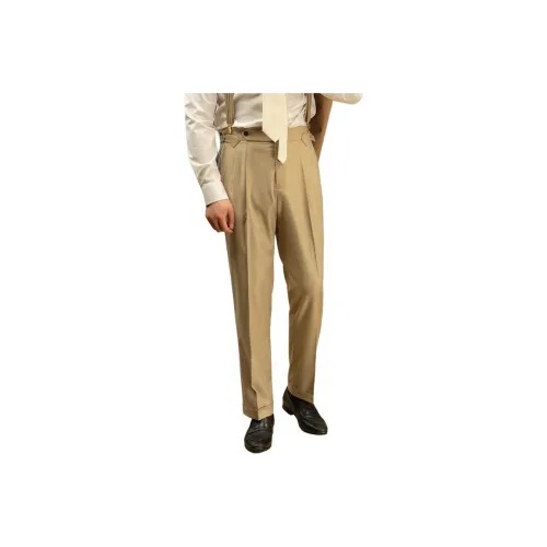 Бумажный хаки Мужской костюм брюки