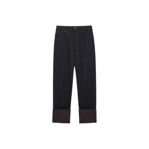 LOEWE Черный Бордовый Мужские Джинсы