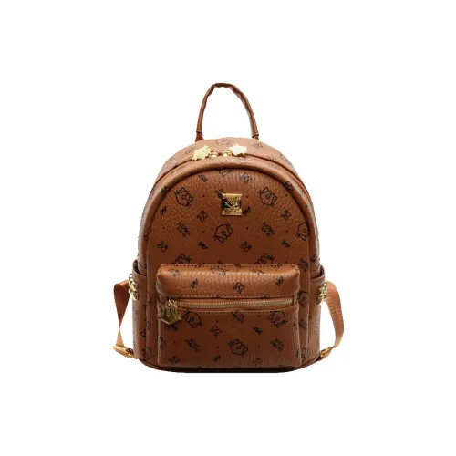 Miss Angel ПУ (полиуретан) Рюкзак Женские Коричневый Розовый Черный