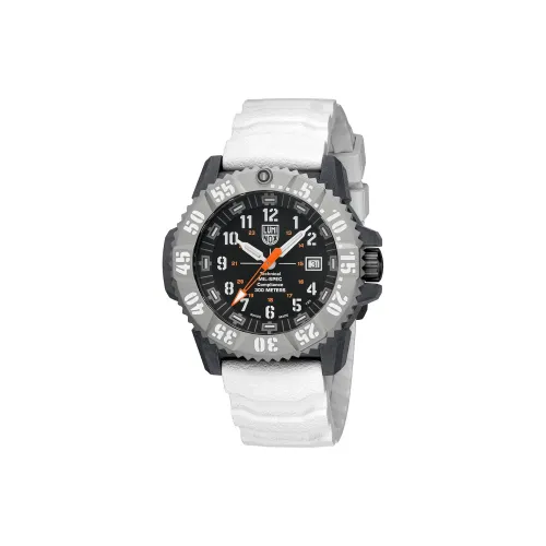 LUMINOX Автоматический Механический Часы Мужские 46 мм Черный Циферблат Титан Корпус Часы Резиновый Ремешок