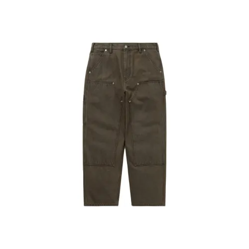 Thisisneverthat FW25 Denim Double Knee Pants Brown Jeans Men's