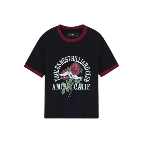 AMIRI FW25 Черные Женские T-рубашки