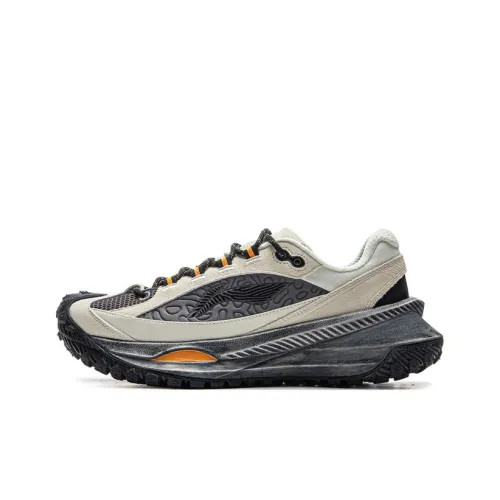 Лайнер Амортизация Износостойкий Низкий Топ Повседневная Обувь Унисекс Кремово-Белый Асфальт Серый