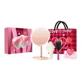 Розовый, сердечко, полный комплект, улучшенная коробка