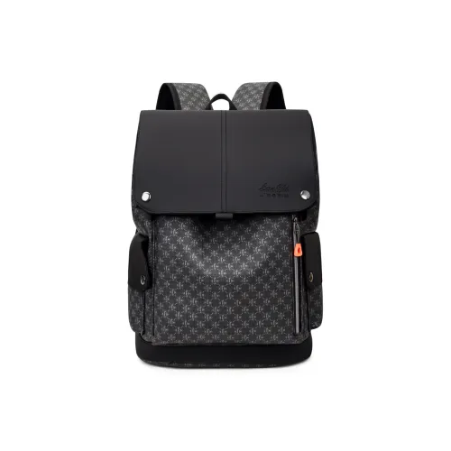 Kewuku ПУ (полиуретан) Рюкзак Стандартный Унисекс Черный