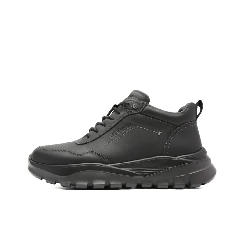 S. T.DUPONT Высокий топ Повседневная обувь Мужская Черная