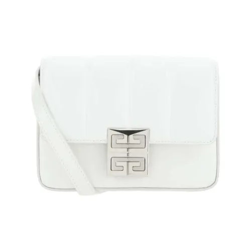 Givenchy 4G Лакированная поверхность Коровья кожа Сумка через плечо Маленькая Женская Слоновая кость