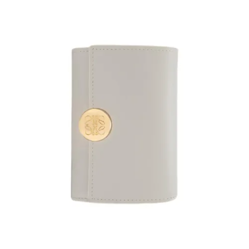 LOEWE Pebble Телячья кожа Кошелек Маленький Женская Оболочка Серый