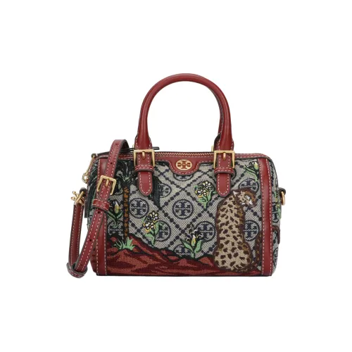 Tory Burch кожаная сумка Boston мини женская красная