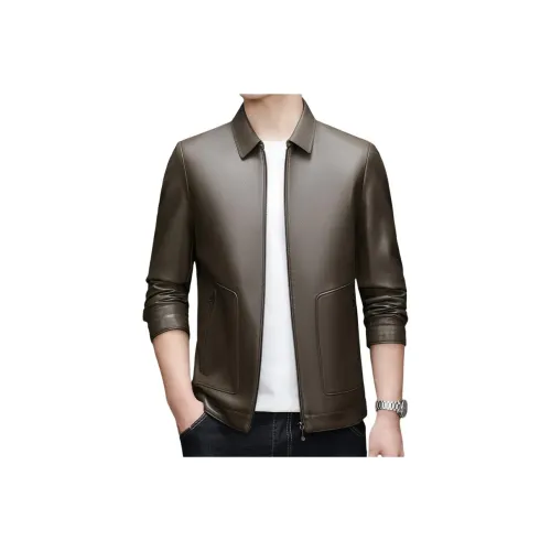 EMINU Мужские кожаные куртки