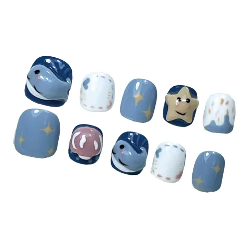 FINGERBOOK Кит Прыжок В Звезды Короткий Квадрат Синий Jump Цвет