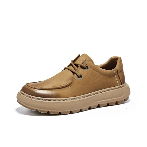 Hautton Рабочие ботинки низкие верх желтый коричневый мужские