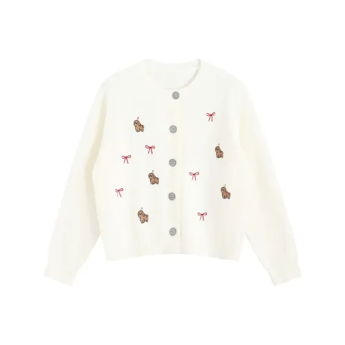 OYANXI Белый Женский Свитер