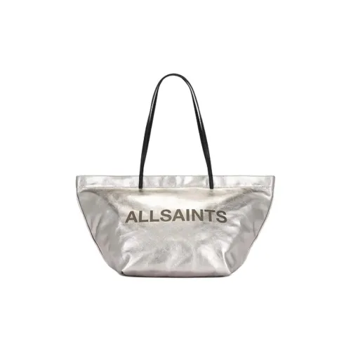 ALLSAINTS Металл Холст Одно Плечо Сумка Унисекс Серебряный