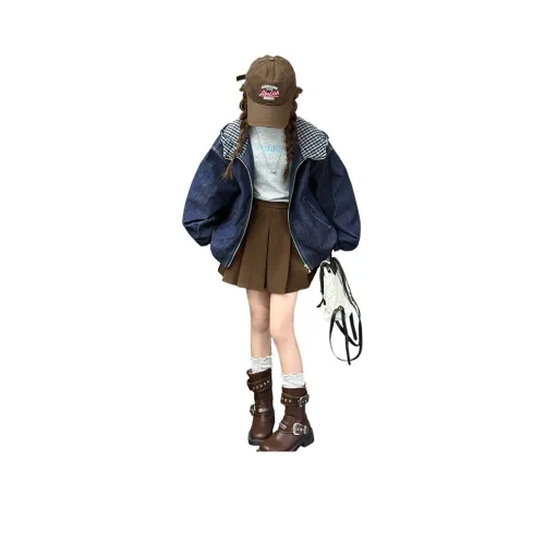 TAOTIANMAO Женский 'String' Прохладный Средняя школа Повседневный Куртки Пальто