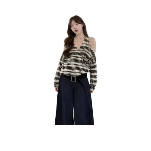 REMOULD Полосатый топ женский трикотаж