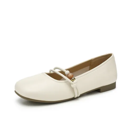 B+AB Французская Нить Бусины Низкий Воротник Без Подкладки Планшет Обувь Туфли Мэри Джейн Женские Жемчужный Янтарный Блеск