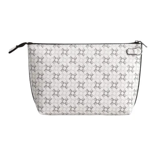 FUFUNI ПВХ с синтетической кожей Путешественный мешок для хранения Унисекс Чисто белый Юбилейный красный