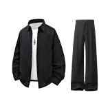 Черный топ + Черные брюки