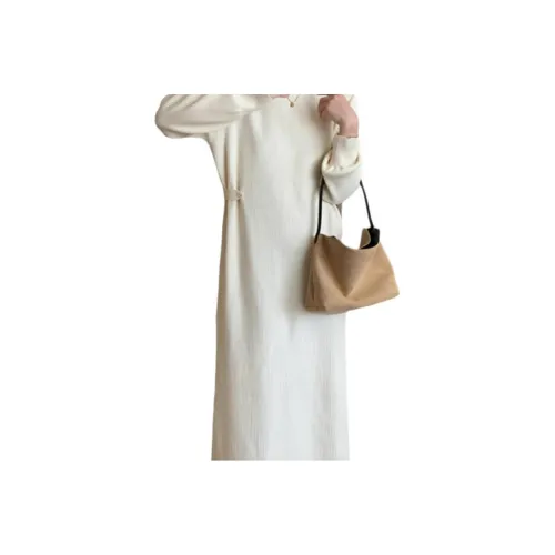 Genius Pooh Длинное платье с длинными рукавами женское