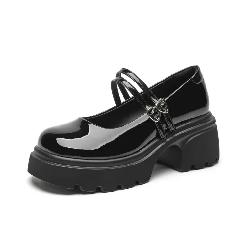 B+AB Mary Jane Shoes Black Women's