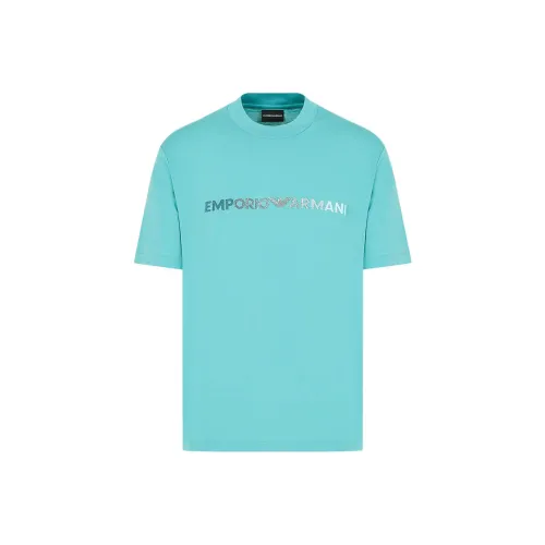 EMPORIO ARMANI Рубашка Мужская Синяя Зеленая