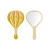 Горячий воздух, воздушный шар, зеркальце, желтый