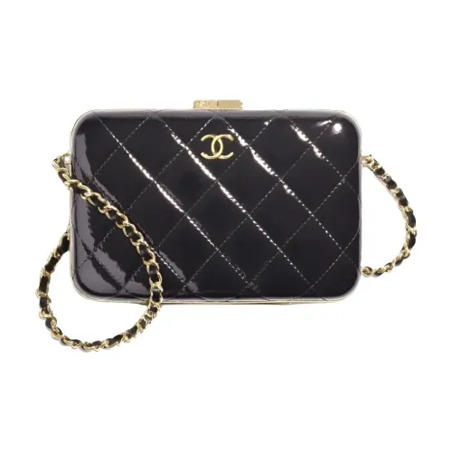 CHANEL Sheepskin Косметичка Сумка Сумка через плечо Сумка через плечо Средняя Женская Черная