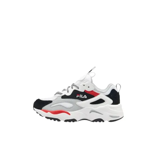 FILA Ray Tracer Low Топ Kids Lifestyle Shoes Белый Черный Серый