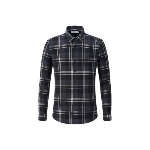 NAVIGARE Ночной Черный Белый Мужские Рубашки