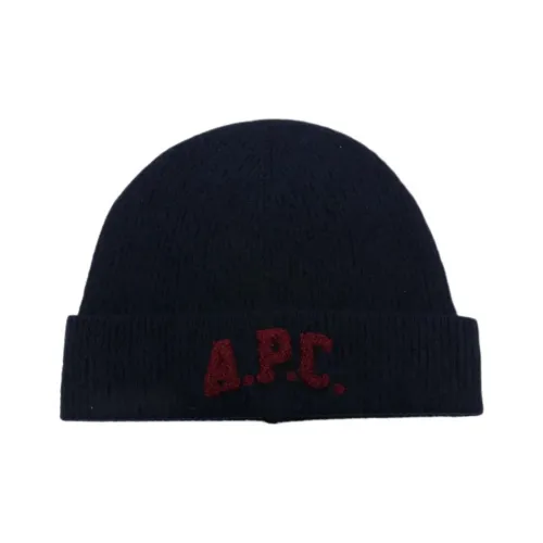 A.P.C Шерстяные Бини Унисекс Темно-Морской Синий