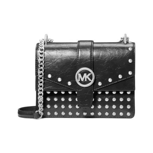MICHAEL KORS Greenwich Украшение Сумка на плечо Маленькая Женская Черная