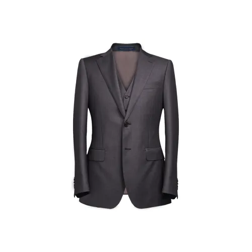 BUSYCON Серый Мужской Деловой костюм