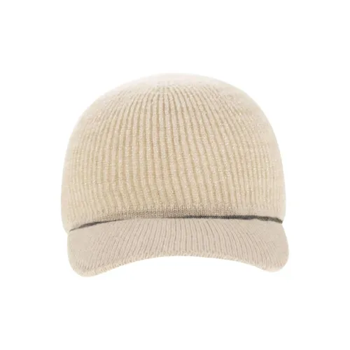 BRUNELLO CUCINELLI Кашемир Кепки Женские Кремовый