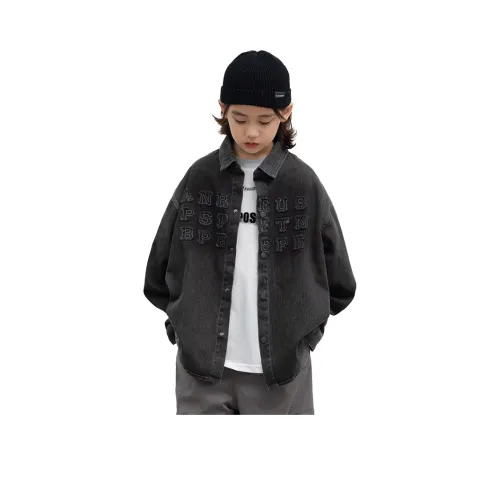 EASTERN CAMEL Черный Серый Цвет Детские Повседневные Рубашки