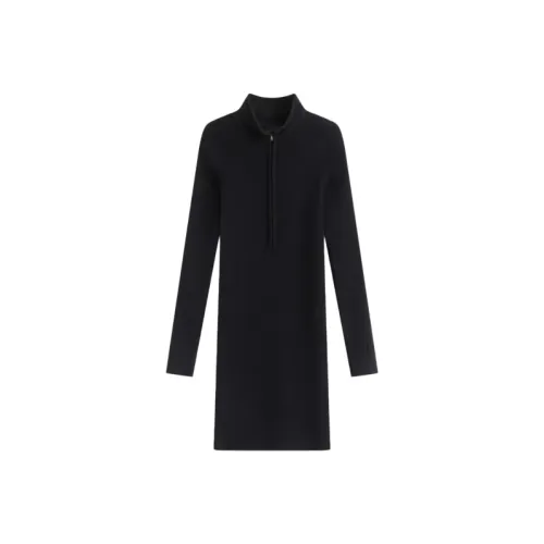 QIAOMONVHAI Длинное платье с длинными рукавами женское