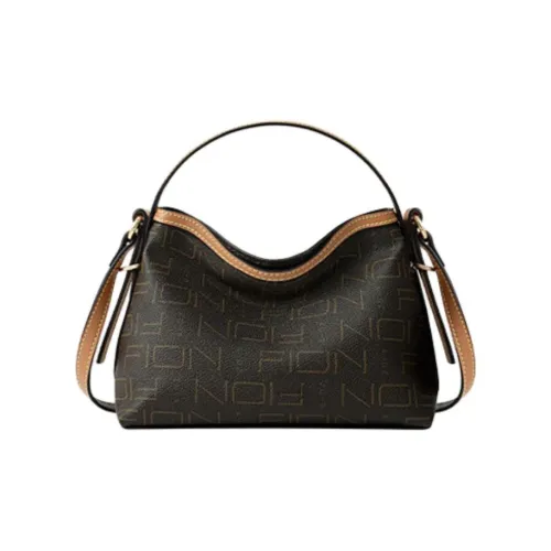 FION Искусственная кожа Сумка Маленькая Женская Кофейного цвета