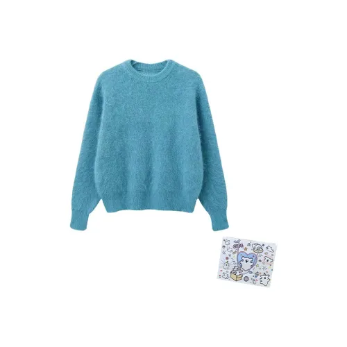 MARIE·COCO Синий топ Женская трикотажная одежда