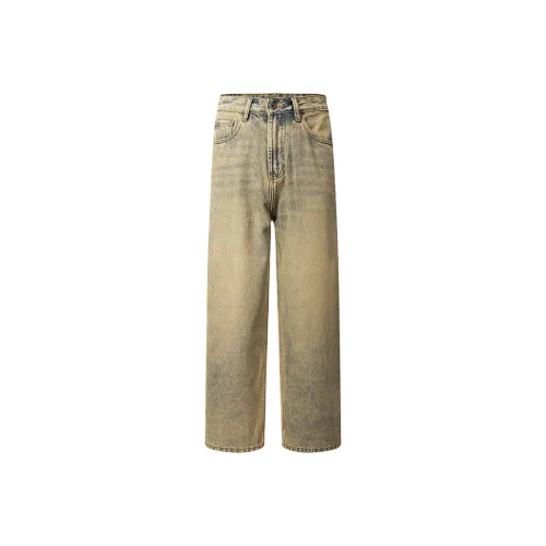 Kangaroo Золотистый Осенний Унисекс Джинсы