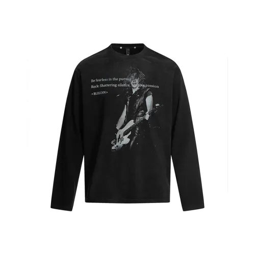 W7H1 Черный Унисекс T-рубашки