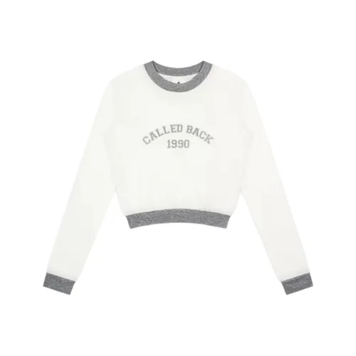 CALLED BACK Белый Женский Свитшот
